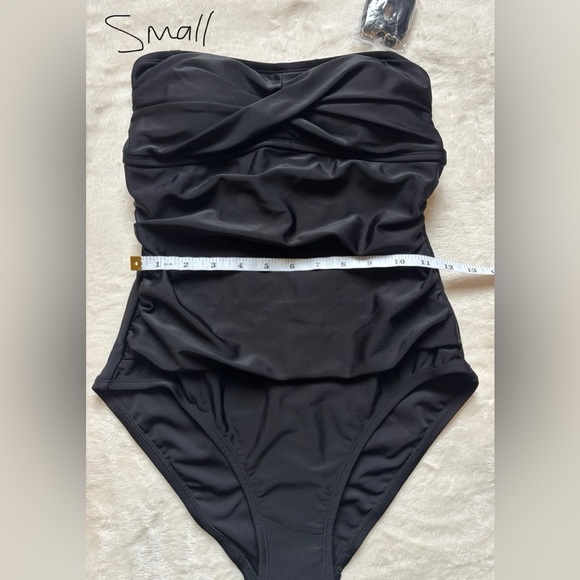 NWOT Kona Sol Black Strapless One-Piece Swimsuit – Size Medium - Picture 15 of 15